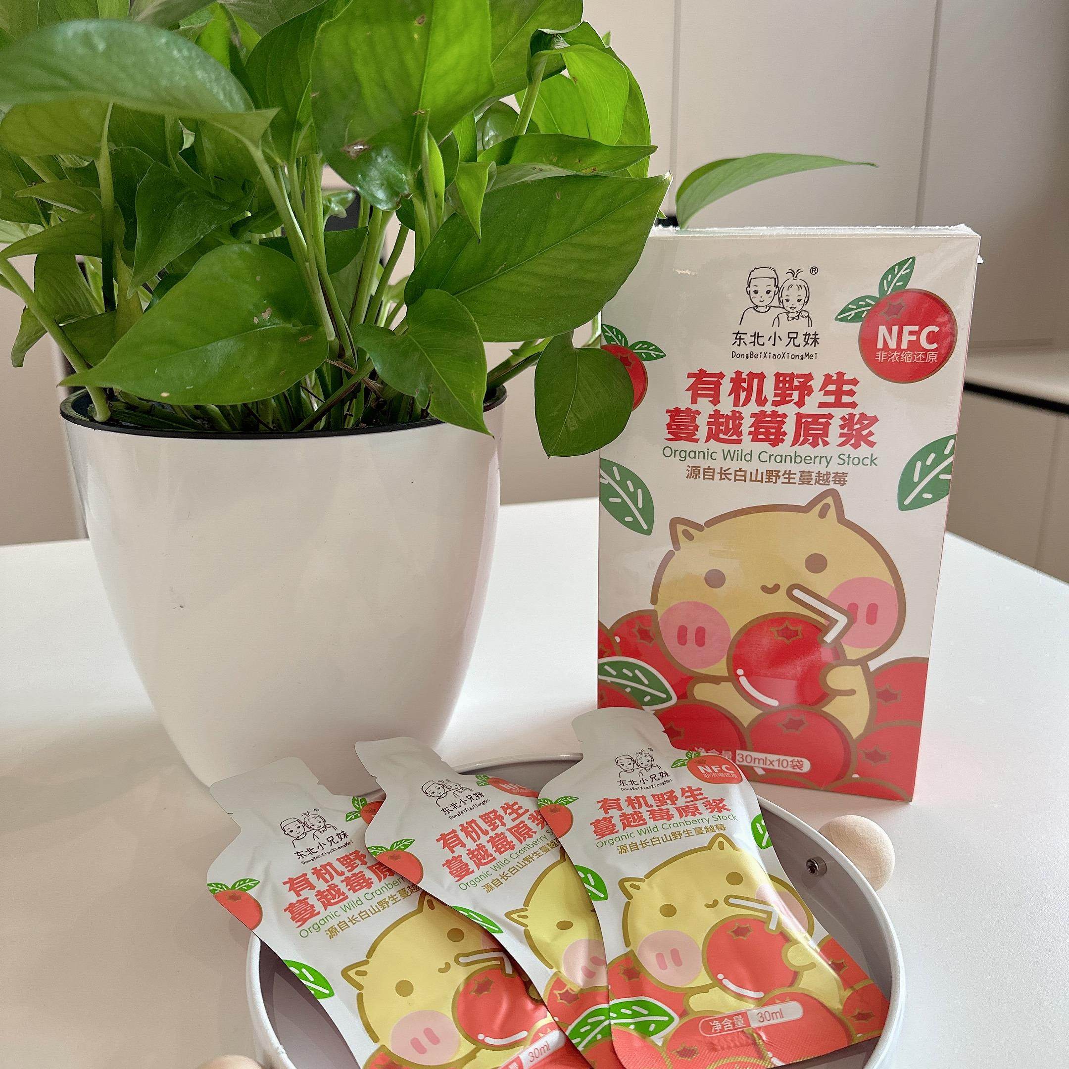 东北小兄妹蔓越莓原浆30ml*10袋/