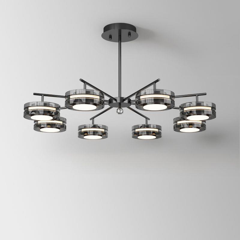 意式轻奢简约客厅吊灯北欧现代设计师别墅样板房餐厅卧室书房吊灯