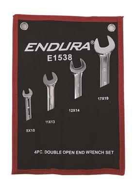 力易得（ENDURA)（8×10-17×19mm）4件双开口扳手E1538家用