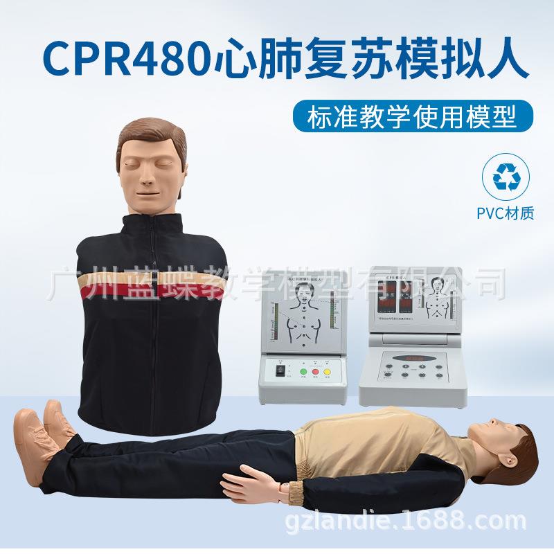 CPR480心肺复苏模拟人心脏急救人体训练模型电子计数人工呼吸假人