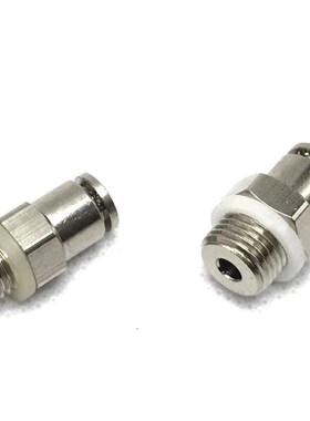 气管快速接头PC4-M8*1M6*0.75公制螺纹6-M10*1M12黄油咀配件快插