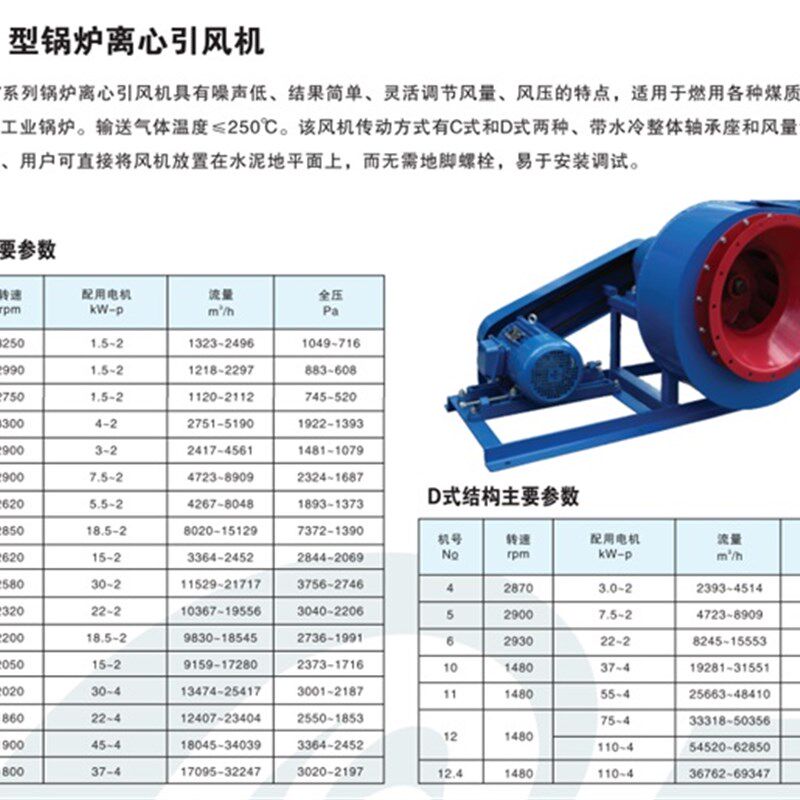 c式皮带传动离心风机蜗牛锅炉耐高温鼓风引风机380v大功率y5-47
