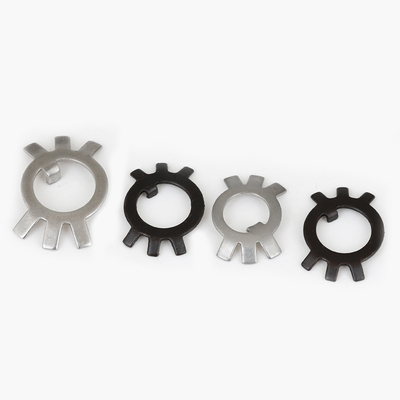 铁304不锈钢圆螺母用止动垫片止退垫圈六爪垫圈王八锁紧锁片GB858