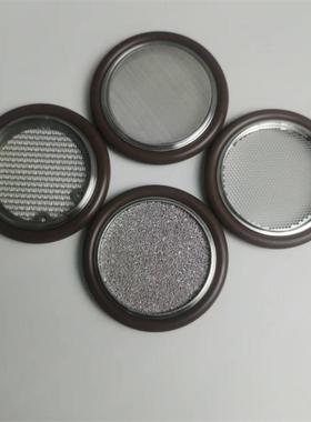 DN 40 lSO-KF Centering Ring with Sintered Metal Fine Filter