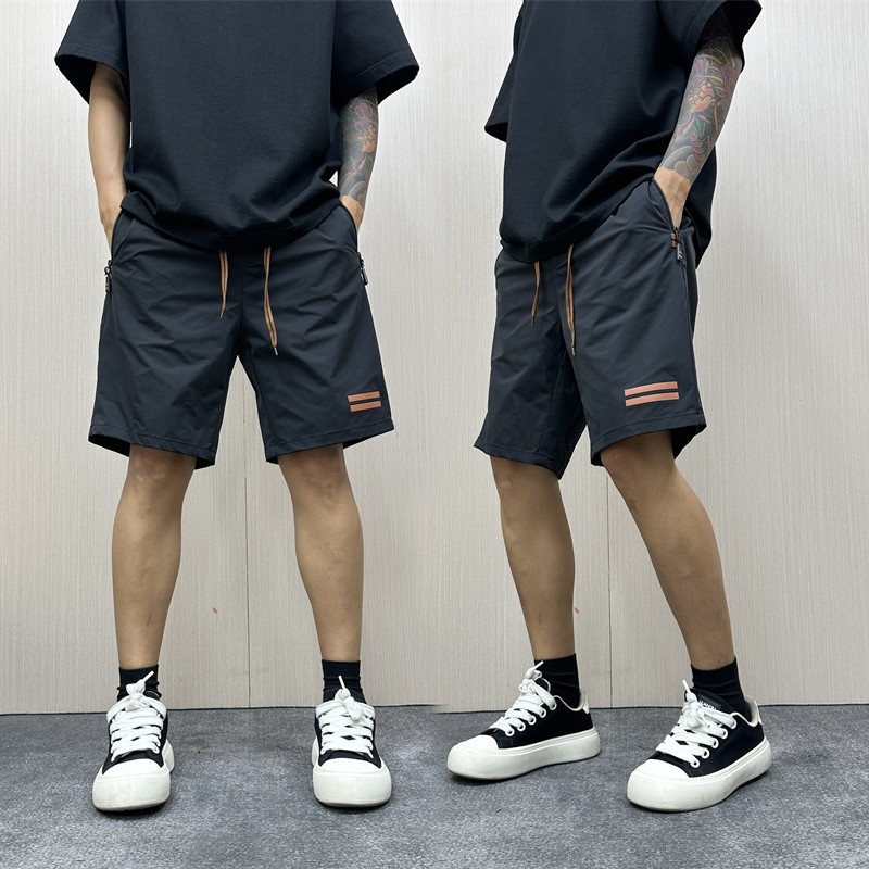 户外风黑色短裤男夏季