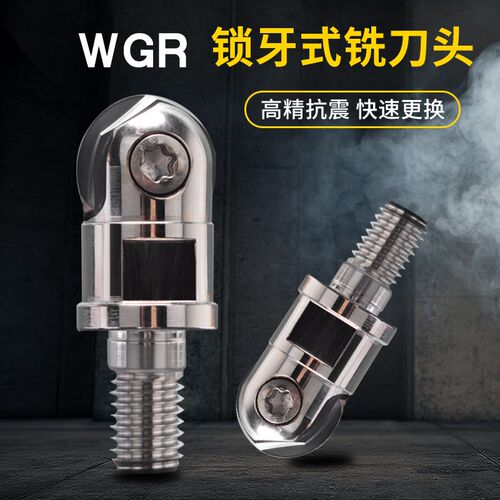 瓦尔特两件式锁牙式铣刀头 高精抗震数控加工刀具配T2139半圆球刀