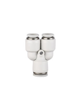 气动塑料接头Y型三通PY-8/6/4/10/12/14/16 气管快插接头PW变径