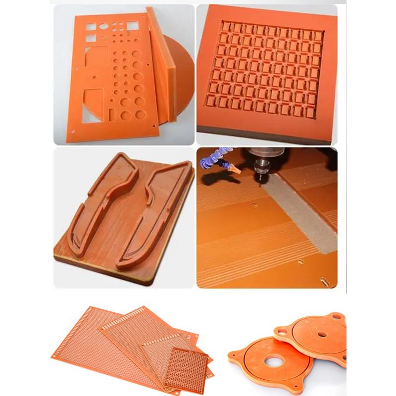 黑色电木板耐高温隔热电工板橘红色绝缘防静电板加工定制整张零切