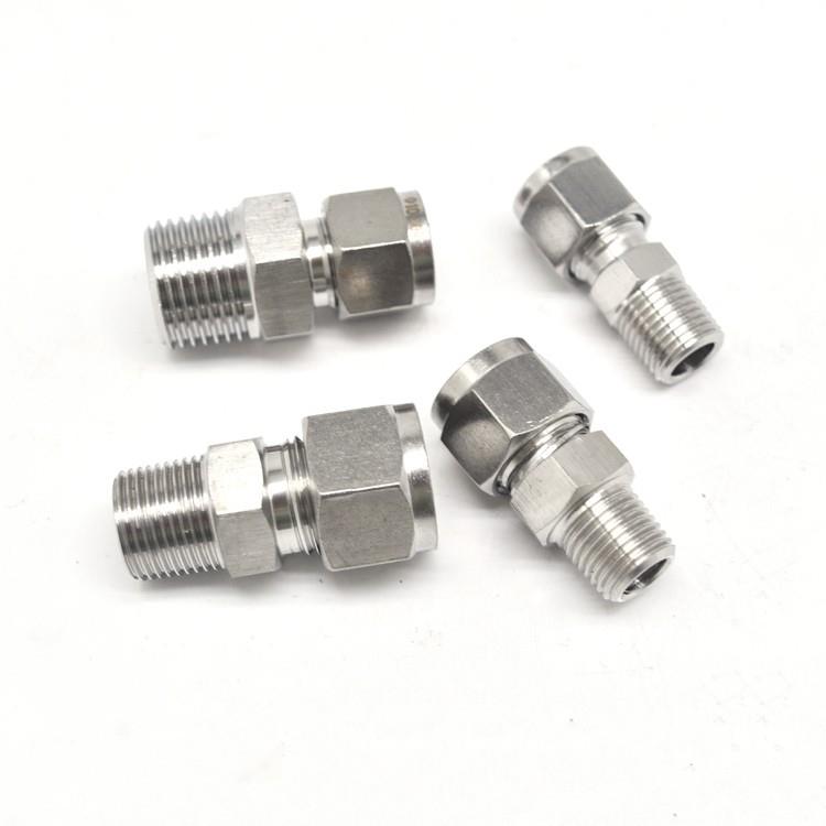 卡套直通不锈卡钢NYO管直通管接头6-PT1R/4/C1/88PC10-ZG3转/8箍