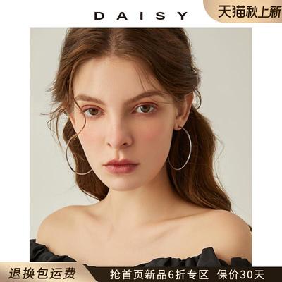 韩国耳圈大圆圈耳环女2025年新款潮气质圈圈款圆环形欧美夸张耳饰