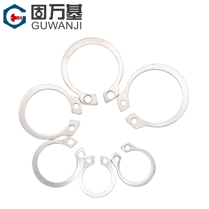 304不锈钢轴用挡圈轴卡c型卡簧弹性卡环圈垫片外卡c形轴承卡簧