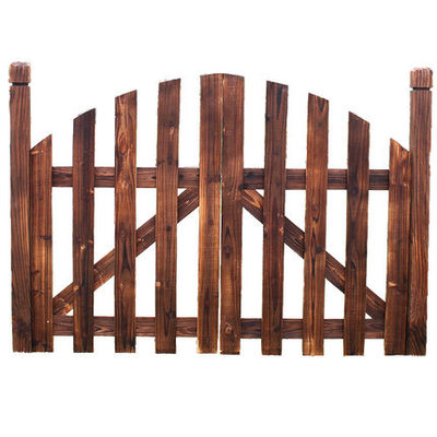 户外篱笆别墅花园小木门防腐木栅栏门庭院拱门爬藤架院子门口围栏