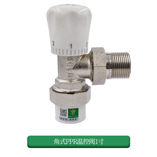 暖气片PPR温控阀PB专用温控角阀直阀散热器阀门PPR管材管件配件