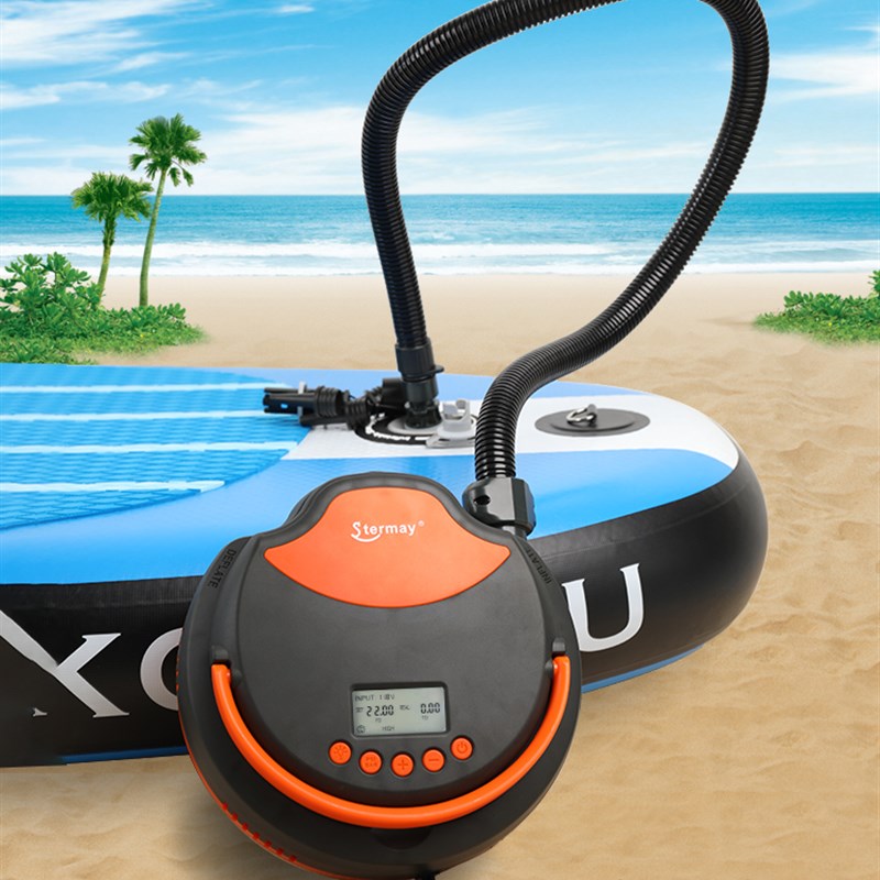 蓄电充气泵抽气泵打气泵筒露营充气垫床游泳水池橡皮艇电动充气机