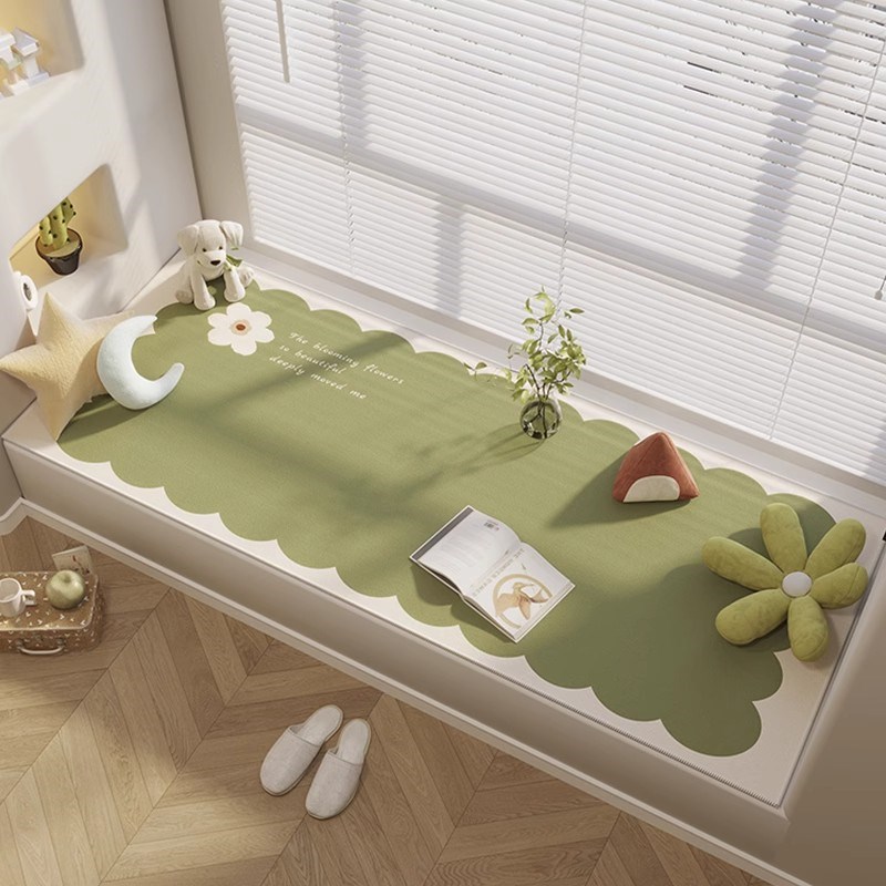 飘窗垫卧室主卧阳台垫子轻奢高端四季通用窗台坐垫可自由裁剪地毯