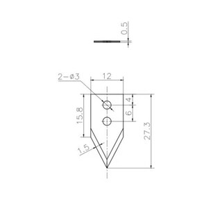 覆膜机钨钢刀片 碳化钨刀具 硬质合金切膜刀 三角合金刀片 尖刀