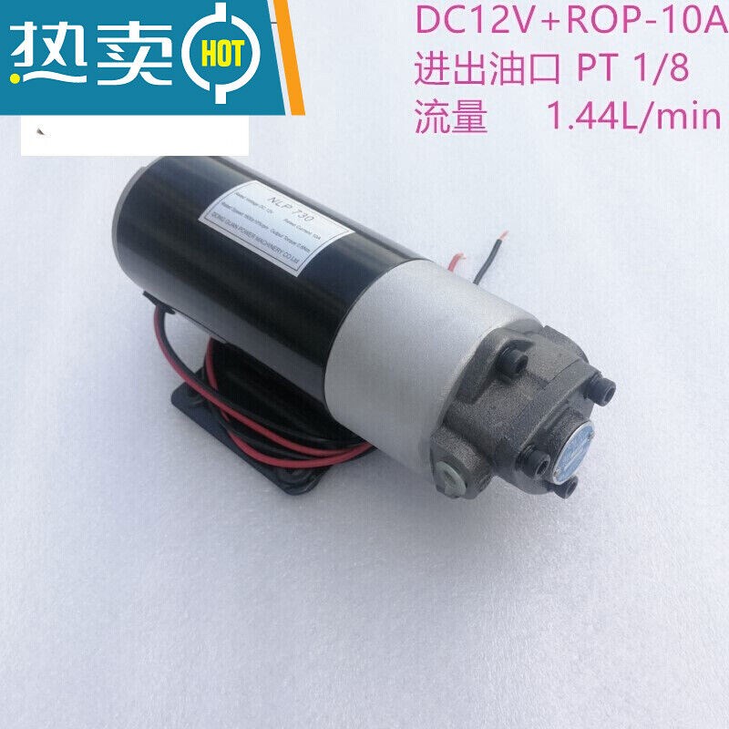 电动液压泵柴油12v抽油泵小型直流油泵油抽润滑微型齿轮泵DC12V+R