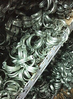 镀锌骑马卡马鞍卡U型卡欧姆卡管卡管夹线卡KBG金属线管卡16~110mm