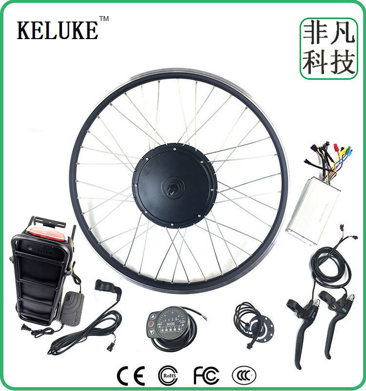自行车山地车改装后驱旋飞电动助力套件48V1500W后货架锂电KT900S