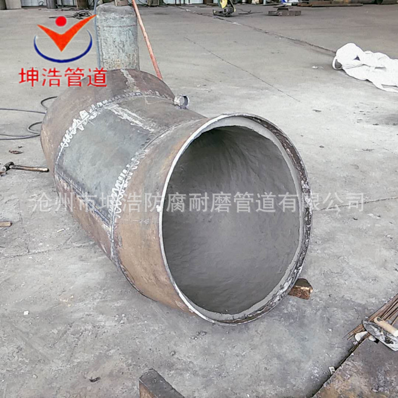 钢衬陶瓷龟甲网耐磨耐温弯头