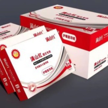 满山红a4复印纸2500张整箱打印纸a4纸70g80g办公用纸草稿纸白纸批