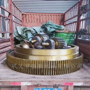 烘干机大小齿轮长期现货供应 强胜提供烘干机光圈托辊轴合等配件