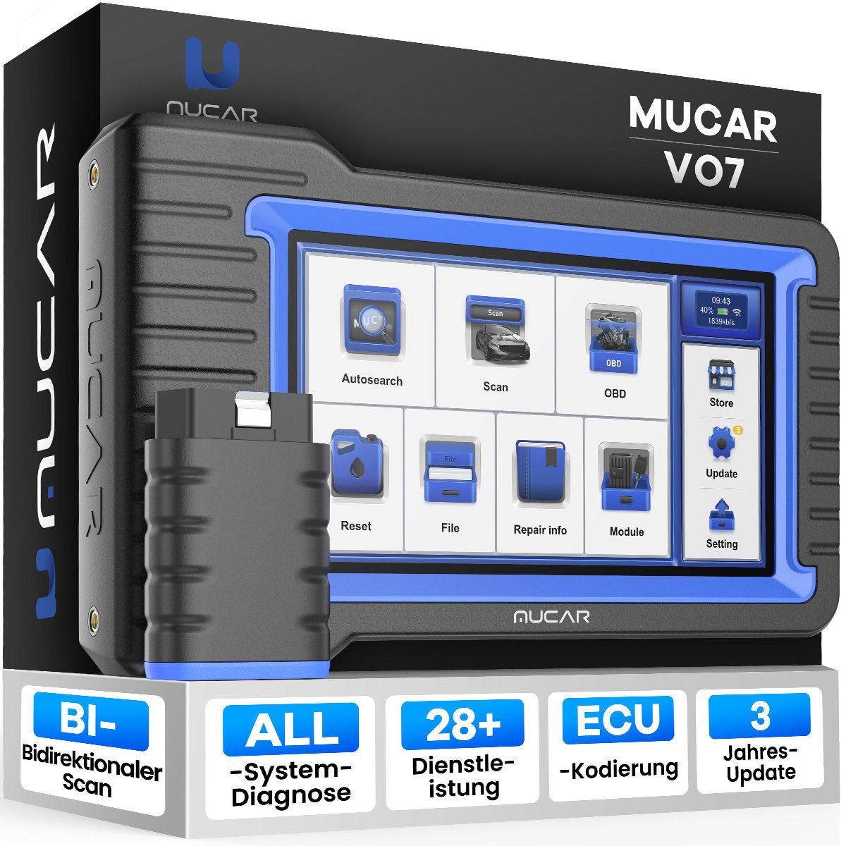 MUCARVO7OBD2扫描仪28项重置