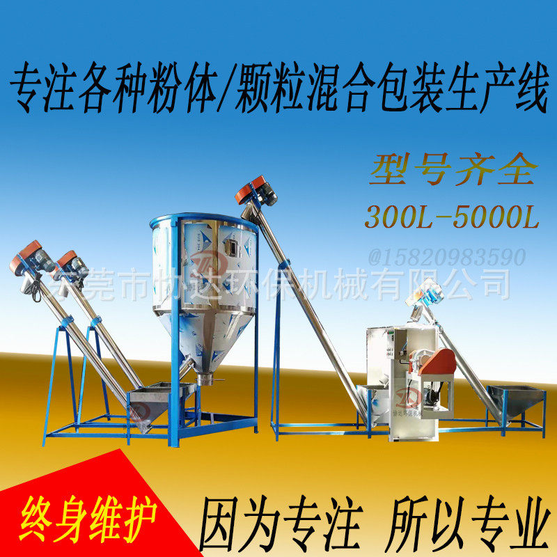 佛山2吨益胶泥保温砂浆搅拌机腻子粉干粉涂料混合称重包装生产线