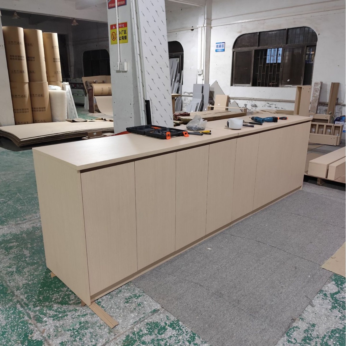 原木色矮柜地柜全屋定制厨房橱柜厨房家具矮柜地柜吧台定制吧台