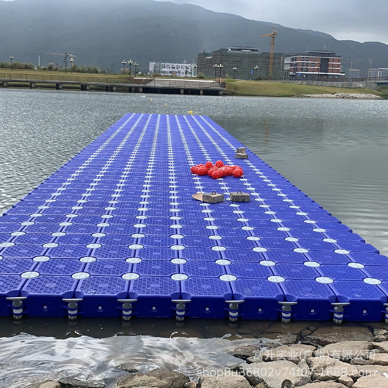 高密度聚乙烯连体浮筒水上浮筒码头浮桥浮动摩托艇游艇泊位
