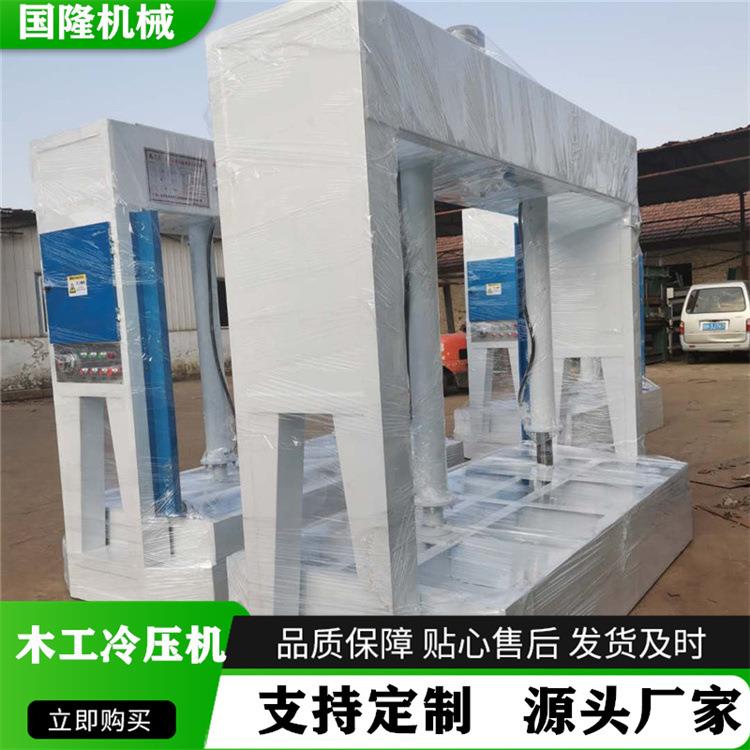 国隆供应50吨液压木工冷压机防火门板压合机玻镁风管压板机