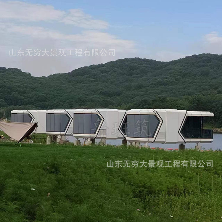 轻钢玻璃智能星空房太空舱
