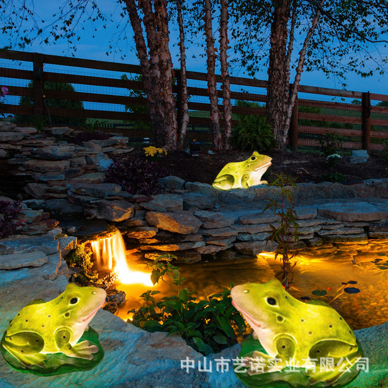 文旅灯LED动物造型景观灯大型户外玻璃钢发光青蛙户外仿真动物灯