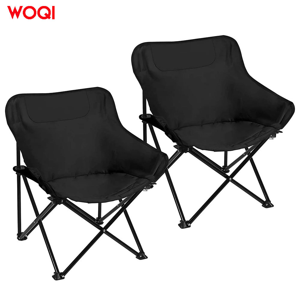 WOQI户外旅行便携式可折叠儿童椅带杯架野营草坪椅
