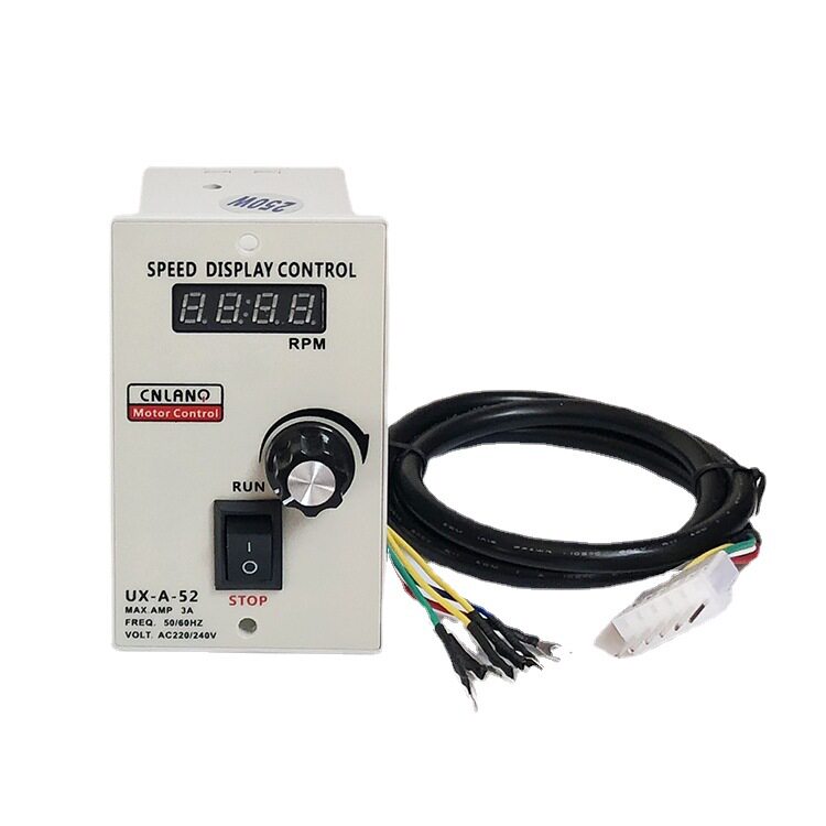 UX52A数显交流异步电机AC220V无极调速马达控制器抗干扰电子开关
