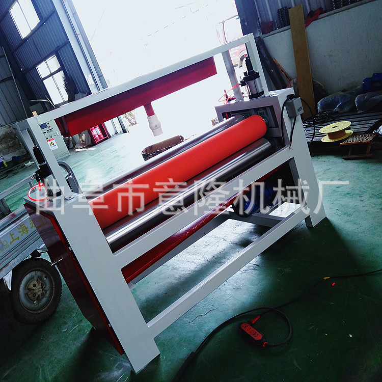 凹凸门板专用涂胶机 高弹力海绵辊 家具板材蜂窝复合板滚胶机质保