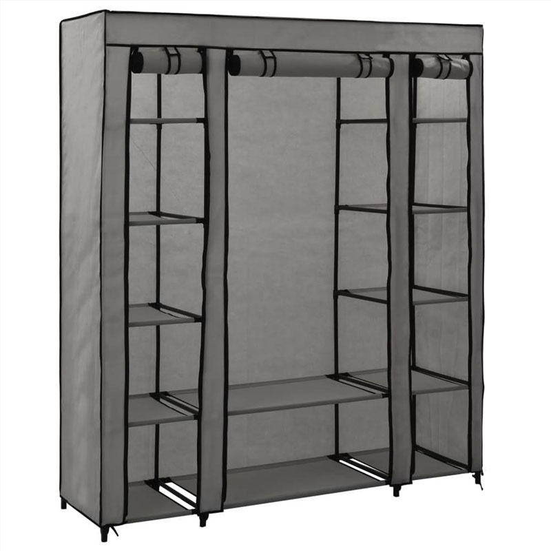 超大号无纺布衣柜铁管加固组装衣柜欧美衣柜衣橱simple wardrobe