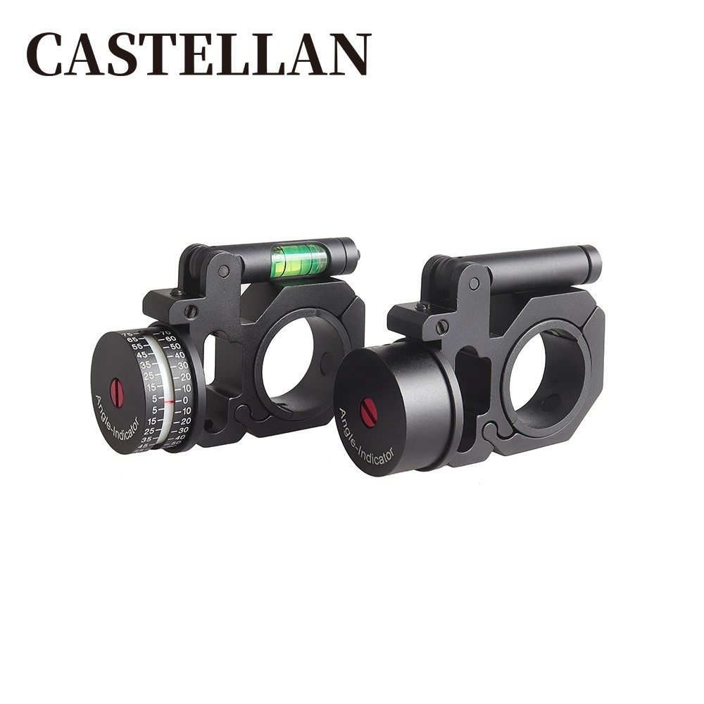 瞄镜水平仪夹具角度仪30/25mm管径支架金属左右测角度水平仪