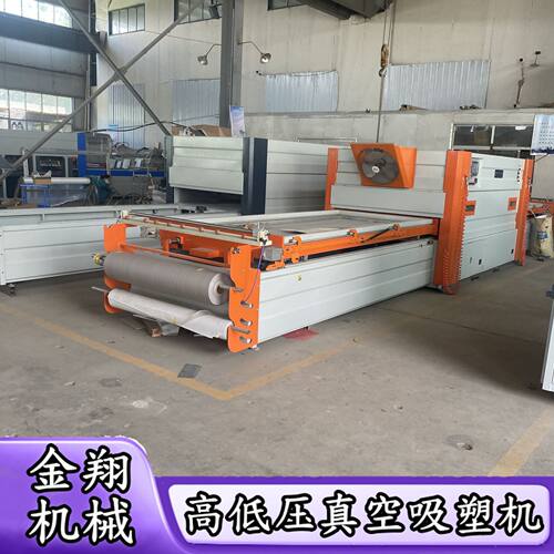 外贸出口多功能模压门真空吸塑机 异型木门高光厚pvc膜真空覆膜机