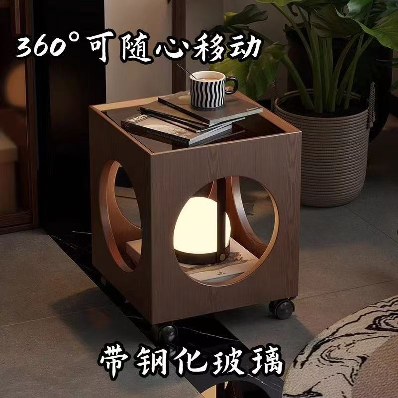 带轮可移动床头柜客厅卧室多用