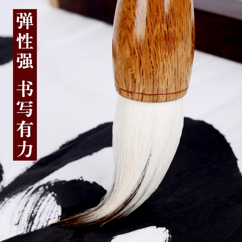 黄杆花兼毫抓笔斗笔大号写春联对联大字笔大号大兼毫毛笔