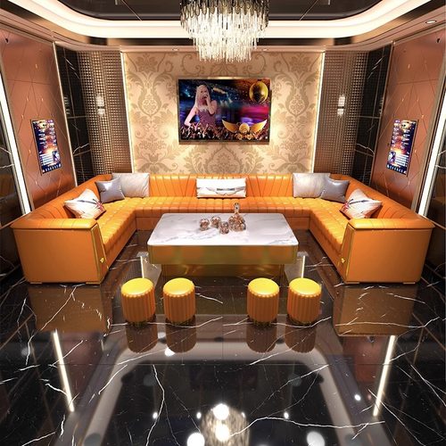 ktv沙发私人影院酒吧夜总会包厢港式轻奢清吧歌舞厅茶几沙发组合