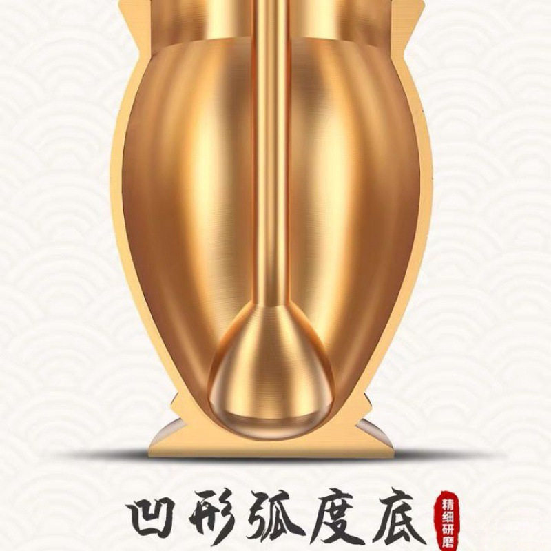 捣药罐纯铜杵子药盅擂钵臼缸研钵石臼铜盅捣碎捣蒜泥器研磨器实心