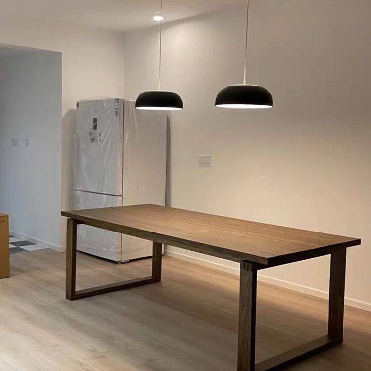 实木双人电脑桌台式卧室家用办公桌书桌工作台小户型餐桌学习桌