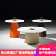 轻奢岩板圆形茶几小户型简约现代迷你客厅创意沙发高矮茶几组合