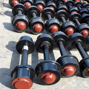 矿用固定式 轨距600mmφ350铸钢矿车轮对 翻斗平板矿车轮对