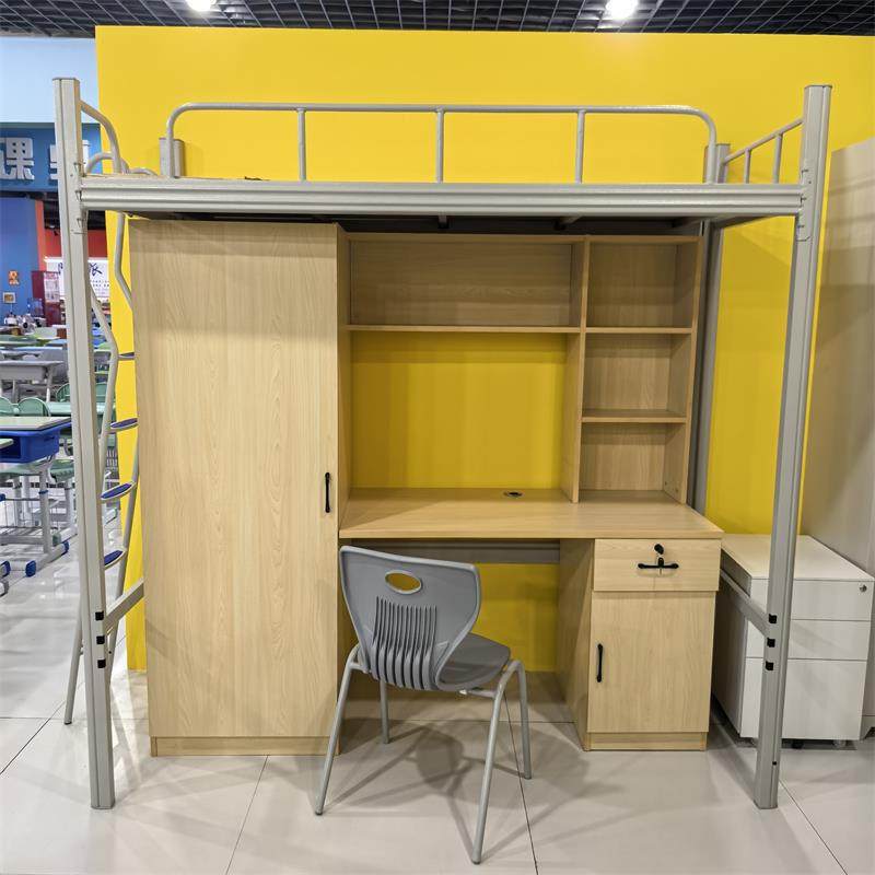 太空舱上下床宿舍铁架床学生床学校简约双层床建筑工地上下床批发