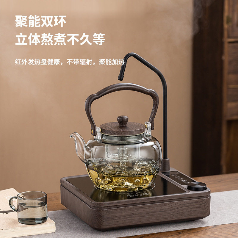 新款雅功自动上水电陶炉煮茶壶小型抽水煮茶器煮茶炉烧水壶电茶炉