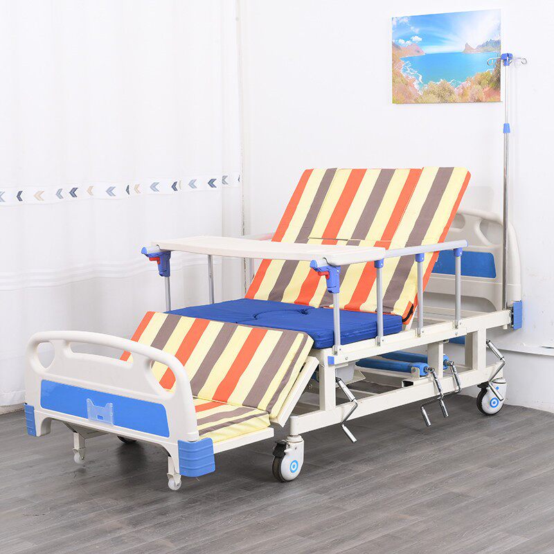 家用养老院多功能全曲带便孔左右翻身护理床