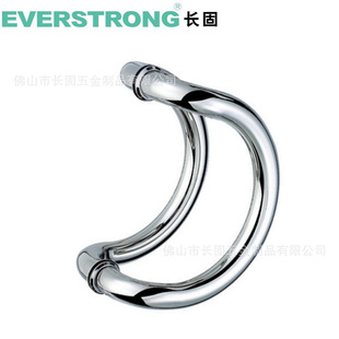 长固ST-J023玻璃门不锈钢弯管C型拉手 门把手 推拉玻璃门把手